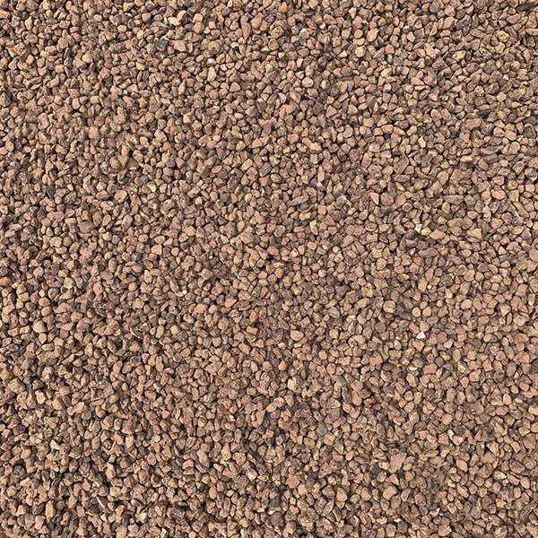 pea gravel comes in a variety of natural colors, including shades of brown, tan, and white